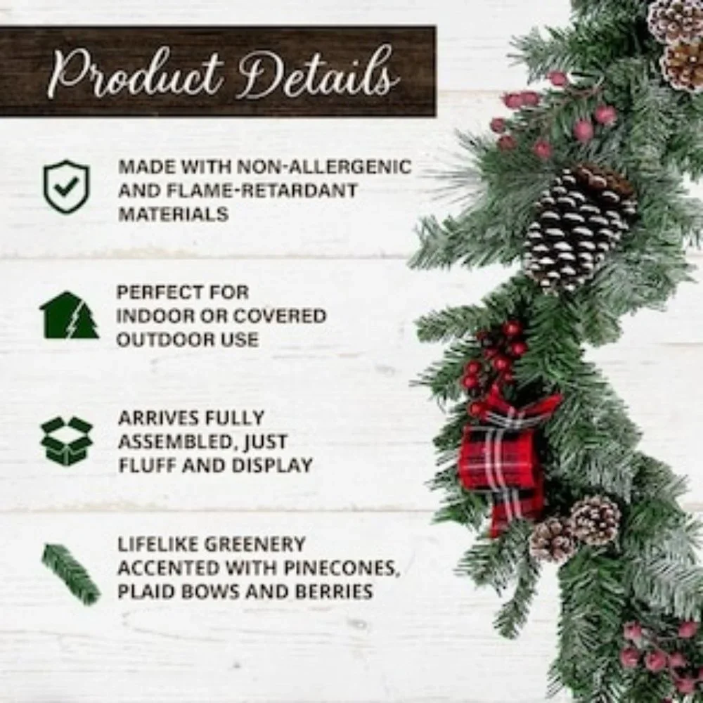 6 ft. Pinecone Garland
